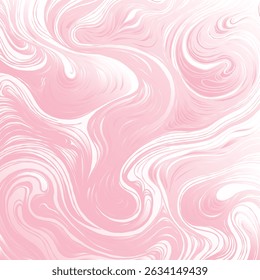 Pink Marble Fluid Texture Background. Soft Pastel Abstract Pattern with Swirls and Waves. Elegant Liquid Ink Design for Wallpaper, Branding, Packaging, and Fashion Projects. Vector illustration