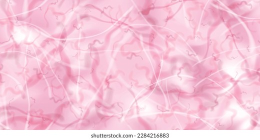 Pink marble seamless pattern with fog texture. Stone wall, floor or counter top surface. Granite or agate pastel tile for bathroom. Abstract terrazzo print. Wedding wallpaper. Cloudy background