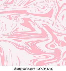 Pink Marble Texture Vector Square Watercolor Background. Fluid Paint Suminagashi Modern Pattern for Ice Cream, Cosmetics Ads, Corporate Style. Hipster Stone Marble Texture, Bright Paint Splatter