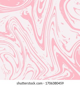 Pink Marble Texture Vector Square Liquid Ink Background. Fluid Paint Suminagashi Modern Pattern for Ice Cream, Cosmetics Ads, Fashion Magazins. Hipster Stone Marble Texture, Bright Painting Splash