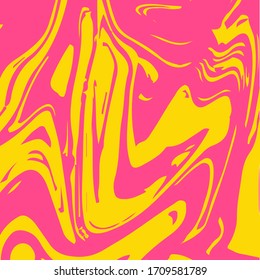 Rosa Marmor Textur Vektorillustration Quadrat Aquarell Hintergrund. Fluid Paint Suminagashi Modernes Muster für Eiscreme, Kosmetikwerbung, Hochzeitsdesign. Hipster-Stein-Marmor-Textur, violette Malerei