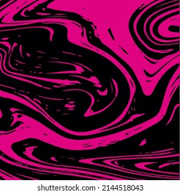 Vector de textura de mármol rosa Fondo de lavado cuadrado de pintura. Patrón Moderno Fluid Paint Suminagashi para Banners de Invitación a Bodas, Identidad Corporativa. Textura de mármol de piedra hipster, salpicadura de pintura de neón