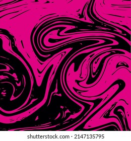Pink Marble Texture Vector Square Watercolor Background. Fluid Paint Suminagashi Modern Pattern for Ice Cream, Cosmetics Ads, Food Magazins. Hipster Stone Marble Texture, Fading Painting Splash