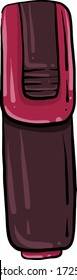 Rosa Marker, Abbildung, Vektor auf weißem Hintergrund