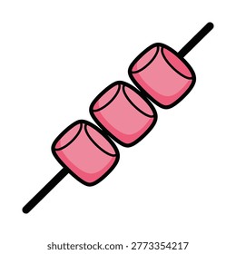 Pink marsh mallow sona stick forcam pingordes sert icon