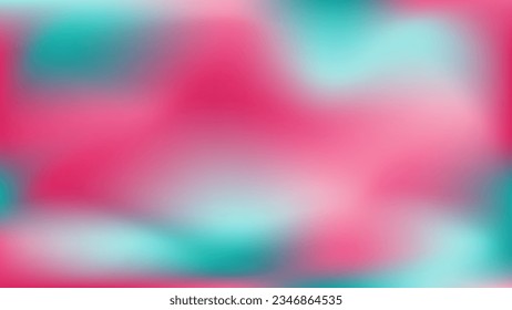 Pink mauve blush magenta rose blurred spots with azure aquamarine accent. Pastel indigo booming spring concept gradient background. Mockup poster, social media, advertisement cover, postcard, flyer