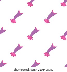 Pink mermaid tail pattern seamless background texture repeat wallpaper geometric vector