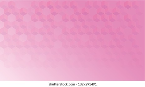 pink mesh polygon abstract art modern design