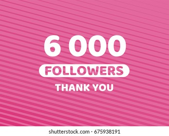 Pink message to followers. Followers a Thank You