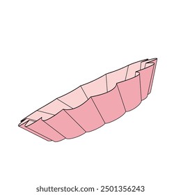 pink metal cake pan for baking