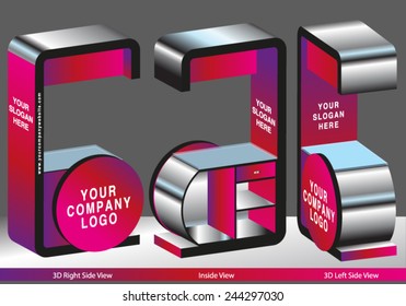 Pink Metallic Counter