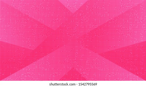 Pink Microchip on Technology Background,Hi-tech Digital and security Concept design,Free Space For text in put,Vector illustration.