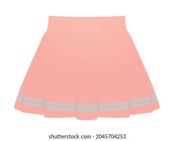 Pink Mini Skirt. Vector Illustration