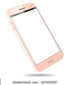 Pink Mobile Phone vector illustration