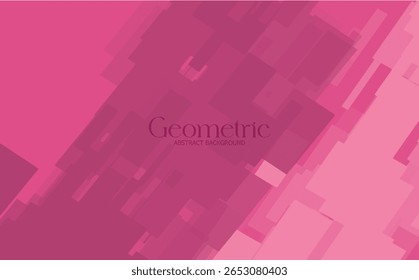 Fondo Abstractas digital moderno rosa con bloques geométricos