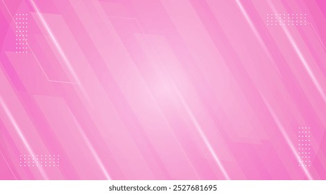 Pink Modern geometric shapes background. Gradient abstract banner. Template for landing page design 