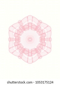  Pink money style rosette