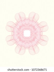  Pink money style rosette