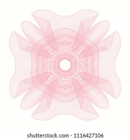 Pink money style rosette