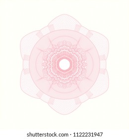 Pink money style rosette