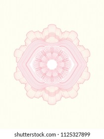 Pink money style rosette