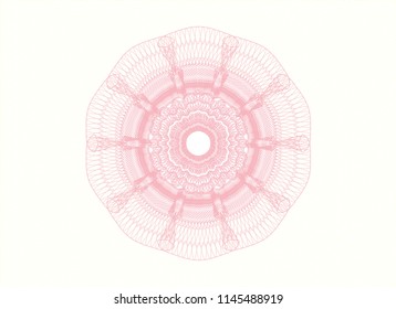 Pink money style rosette
