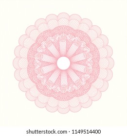 Pink money style rosette