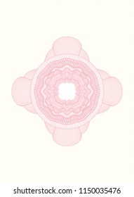 Pink money style rosette