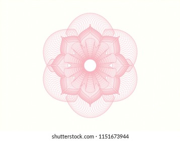 Pink money style rosette