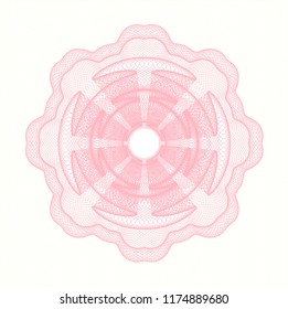 Pink money style rosette
