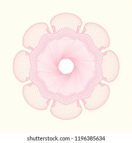 Pink money style rosette