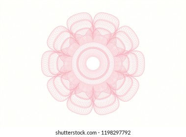 Pink money style rosette