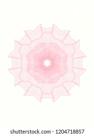 Pink money style rosette
