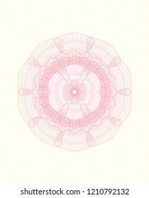 Pink money style rosette