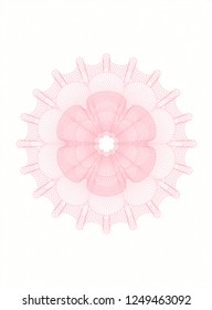 Pink money style rosette