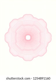 Pink money style rosette