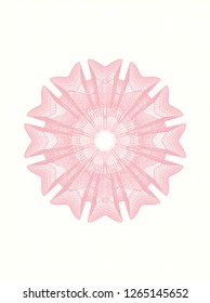 Pink money style rosette