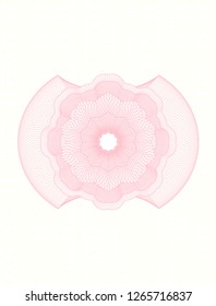 Pink money style rosette