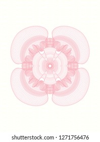 Pink money style rosette
