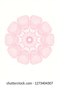 Pink money style rosette