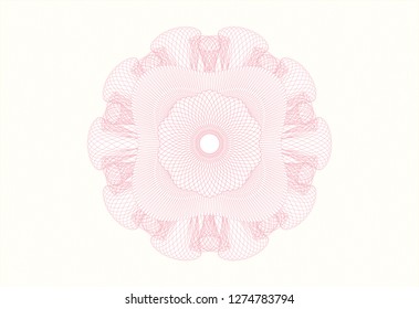 Pink money style rosette