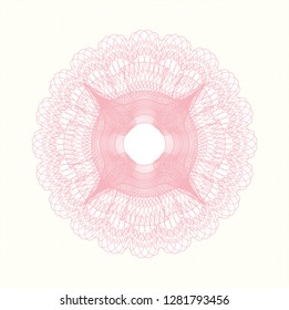 Pink money style rosette