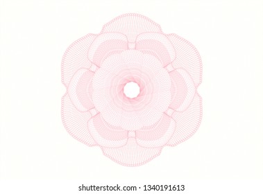 Pink money style rosette