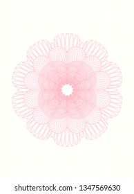 Pink money style rosette