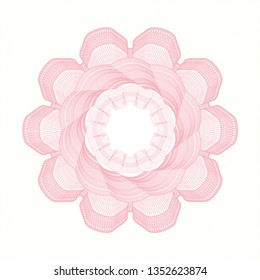 Pink money style rosette
