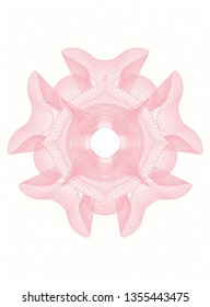 Pink money style rosette