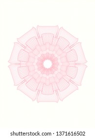 Pink money style rosette