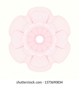 Pink money style rosette