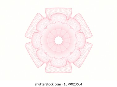 Pink money style rosette