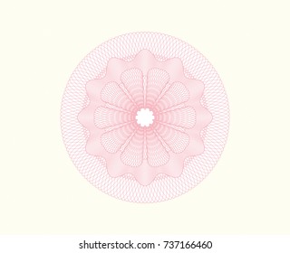 Pink money style rosette